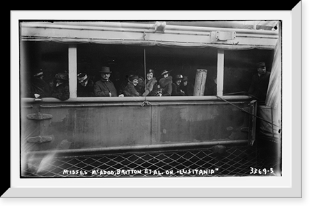 Misses McAdo, Britton, et. al. on LUSITANIA, Vintage Wall Art
