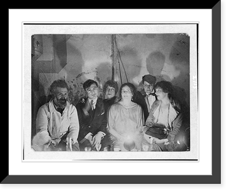 Historic Framed Print, [Group portrait at Constantin Brancusi's studio of Brancusi, Tristan Tzara, unidentified woman, Mina Loy, Jane Heap, and Margaret Anderson],  17-7/8" x 21-7/8"