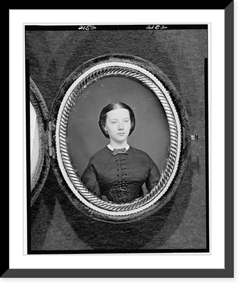 Historic Framed Print, [Augusta Currie Bradhurst Field, head-and-shoulders portrait of a woman, facing front] - 2,  17-7/8" x 21-7/8"