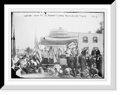 Cardinal Logue at St. Raymond's Church, Westchester, N.Y. Classic, Antique Wall Art