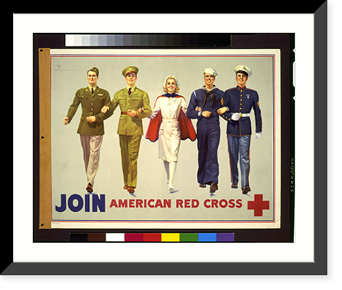 Historic Framed Print, Join American Red Cross.R.C. Kauffmann.,  17-7/8" x 21-7/8"