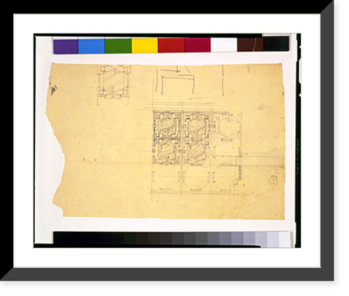Historic Framed Print, [Hotel (Imperial Hotel"),  Tokyo,  Japan. Carved stone blocks]" - 2,  17-7/8" x 21-7/8"