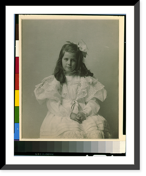 Historic Framed Print, [Miss Martha Cameron, three-quarter length portrait, seated, facing front] - 2,  17-7/8" x 21-7/8"