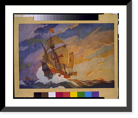 Historic Photo Print - Columbus - Ships of Christopher, 1927
