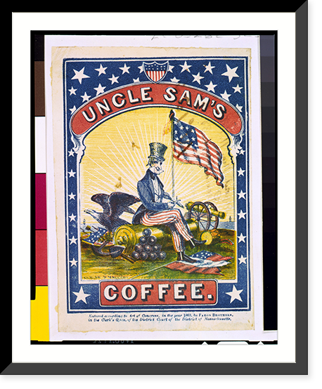 Historic Framed Print, [Uncle Sam's coffee].Kilburn & Mallory. - 2,  17-7/8" x 21-7/8"