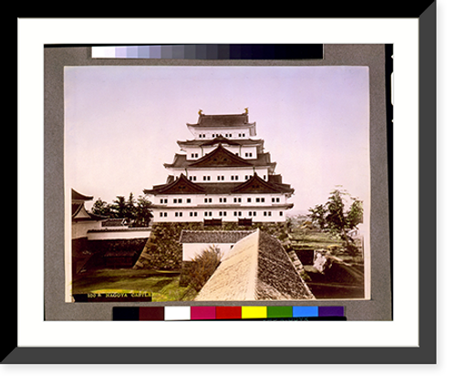 Historic Framed Print, Nagoya castle,  17-7/8" x 21-7/8"