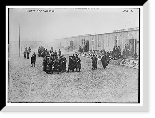 Historic Framed Print, Prison camp, Zossen, Germ.,  17-7/8" x 21-7/8"