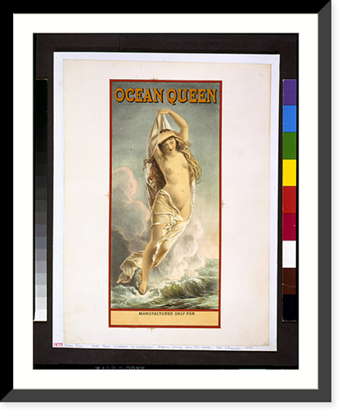 Historic Framed Print, Ocean queen.The Hatch Lith. Co., N.Y.,  17-7/8" x 21-7/8"