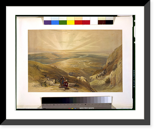 Historic Framed Print, Site of Cana at Galilee April 21st 1839,  17-7/8" x 21-7/8"