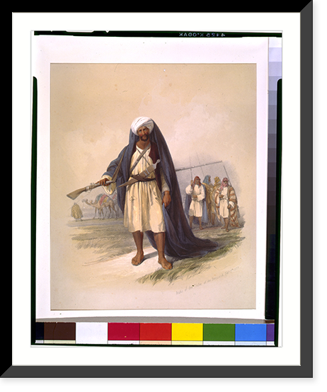 Historic Framed Print, Arabs of the Tribe of the Benisaid Feby 17th 1839,  17-7/8" x 21-7/8"
