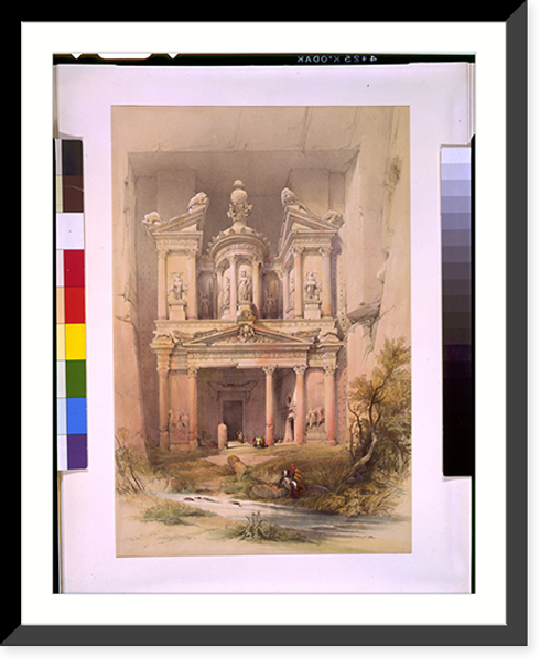 Historic Framed Print, Petra March 7th 1839,  17-7/8" x 21-7/8"