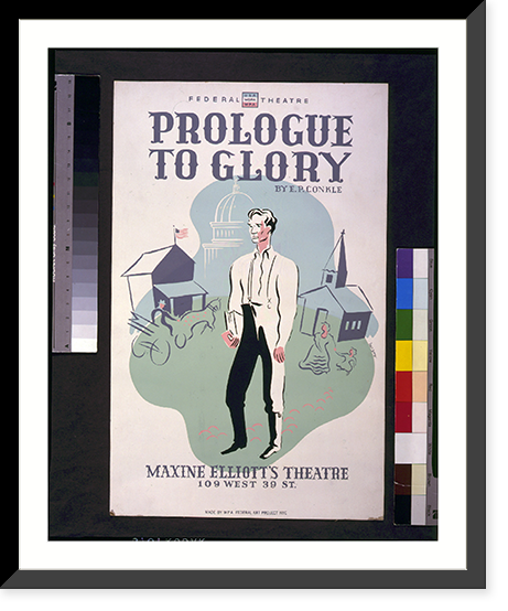 Prologue to glory" by E.P. Conkle.herzog." - 2, Antique Print
