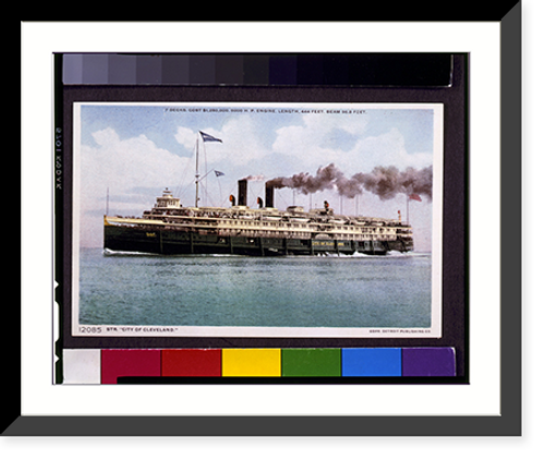 Historic Framed Print, Str. City of Cleveland"",  17-7/8" x 21-7/8"
