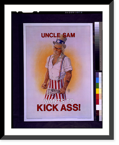 Uncle Sam wants to kick ass!.Luis Tomas Estrada. - 2, Antique Wall Art