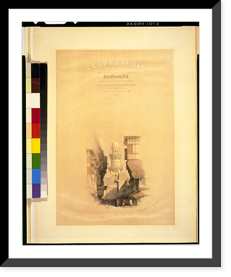 Historic Framed Print, Street scene in Cairo.David Roberts, R.A.,  17-7/8" x 21-7/8"