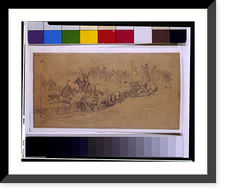 St. Patrick's Day in the army. The mule race.EF. - 2 Classic, Antique Wall Art
