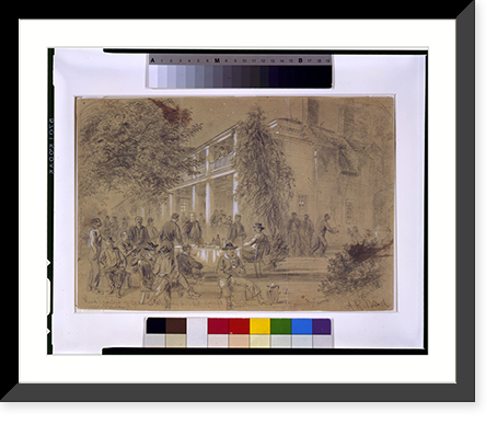 Headquarters of Genl. Warren at Col. Avery's house-near Petersburg - 2, Historic Print