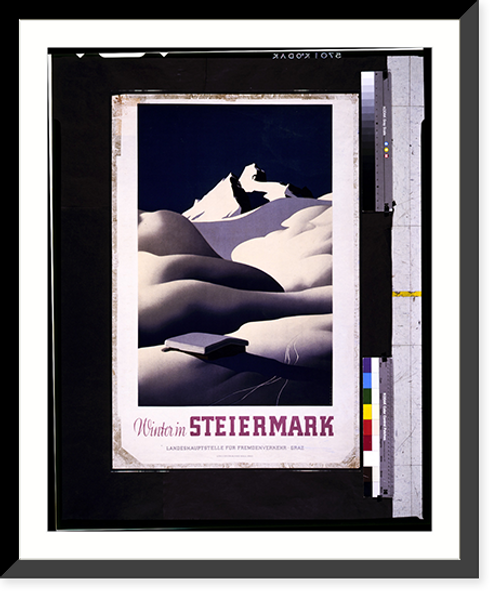 Historic Framed Print, Winter in Steiermark.Wagula.,  17-7/8" x 21-7/8"