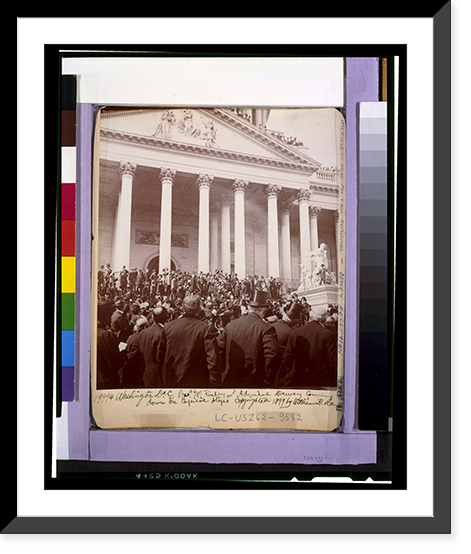 President McKinley and Admiral Dewey coming down the Capitol steps - 2, Antique Wall Art
