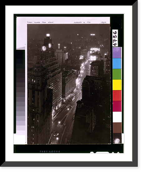 My life with photography.Times Square from above, Vintage Poster