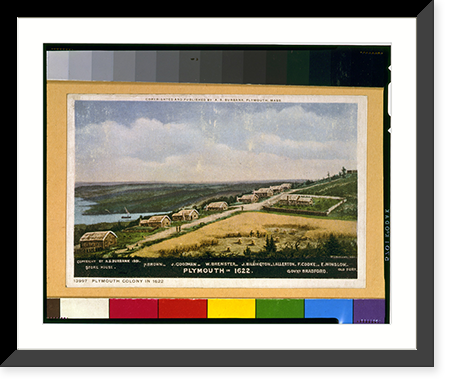 Plymouth in 1622.W.L. Williams. - 2, Antique Wall Art