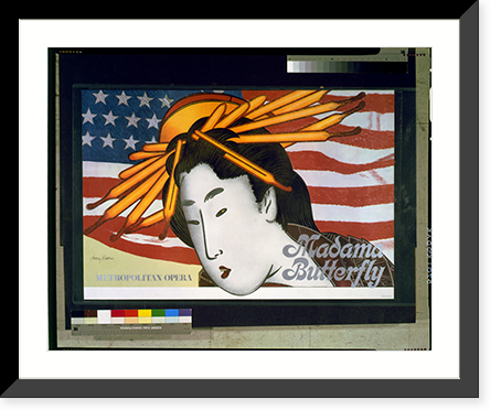 Historic Framed Print, Madama Butterfly Metropolitan Opera.Larry Rivers. - 2,  17-7/8" x 21-7/8"