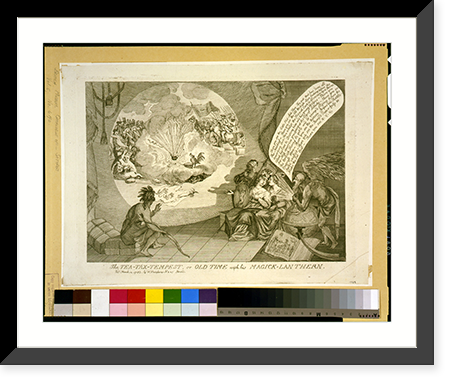 The tea-tax-tempest, or Old Time with his magick-lanthern - 2, Antique Poster
