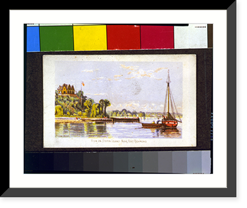 Historic Framed Print, View on Staten Island - near Fort Richmond - 2,  17-7/8" x 21-7/8"
