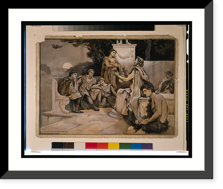 It is the lyre of Pindar : the play at Olympia - 2 Classic, Vintage Wall Art