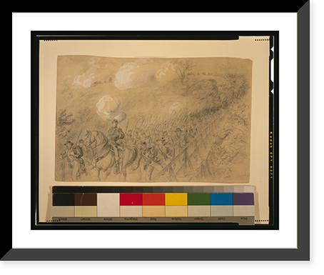 N.Y. 14th Heavy Artillery crossing Chesterfield bridge on the North Anna under a heavy artillery fire, Historic Reproduction