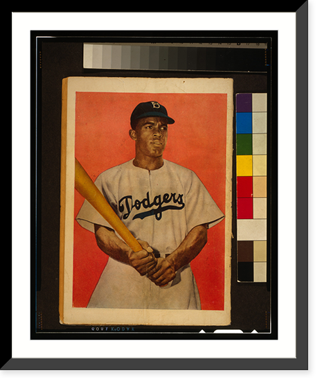 Back cover of Jackie Robinson comic book, Historic Print