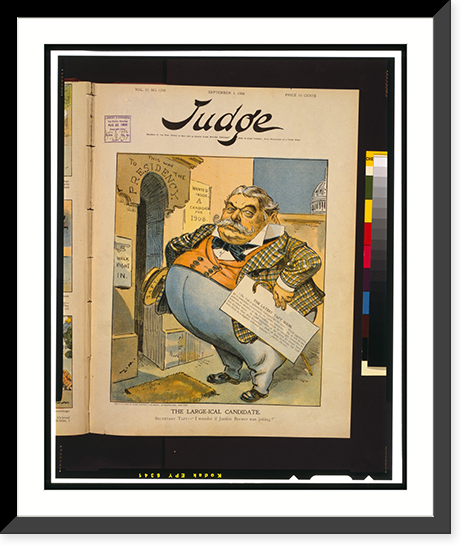 Vintage Americana Print - The large-ical candidate.Zim