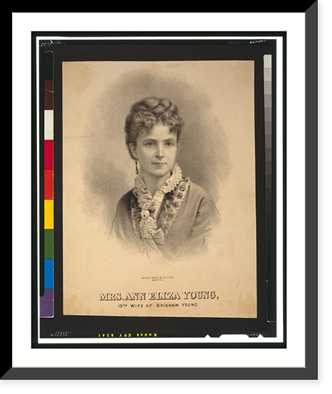 Vintage Photo Print - Boston - Mrs. Ann Eliza Young - Vintage Wall Art Gift