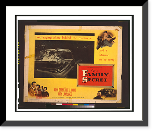 Historic Framed Print, The family secret,  17-7/8" x 21-7/8"
