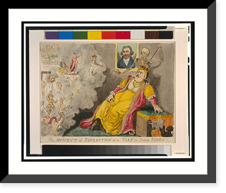 The moment of reflection or a tale for future times.IC. - 2, Antique Print
