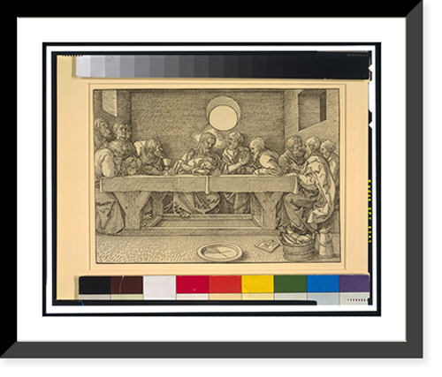 Historic Framed Print, [Last Supper].AD [monogram]. - 2,  17-7/8" x 21-7/8"