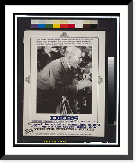 The master class has always declared the wars; the subject class has always fought the battles, Historic Print
