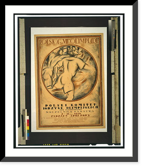 Historic Framed Print, Polska na VII olimpiade.T.G. 1920.,  17-7/8" x 21-7/8"
