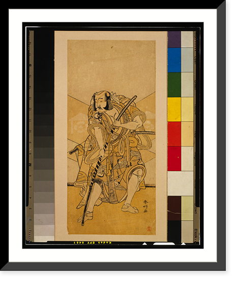 Historic Framed Print, Nidaime bandō mitsugorō no asahina,  17-7/8" x 21-7/8"