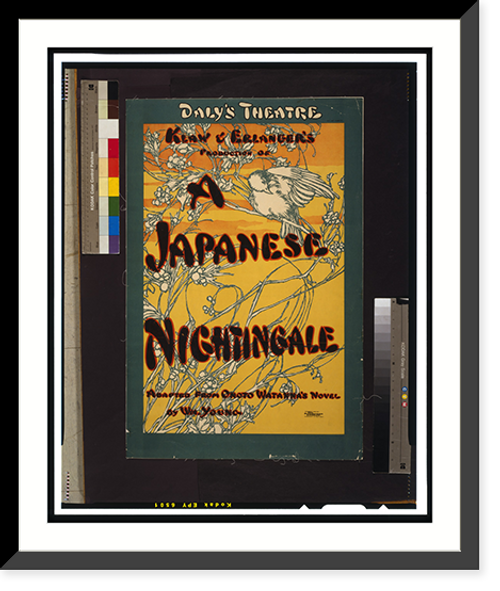 Historic Framed Print, Japanese nightingale.,  17-7/8" x 21-7/8"