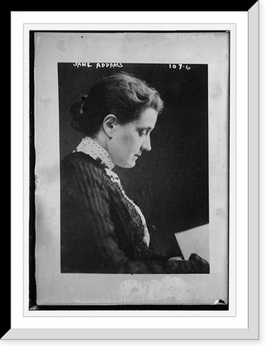 Jane Adams, profile, Vintage Poster