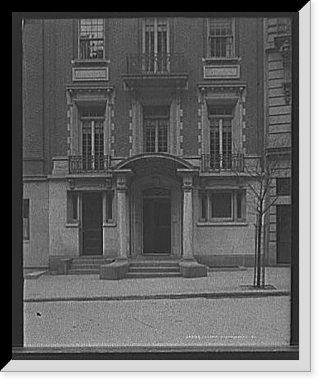 Antique Photo Print - New York City - Four-story townhouse
