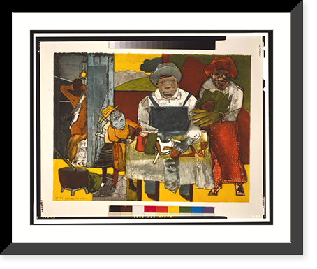 The family.Romare Bearden, Historic Print