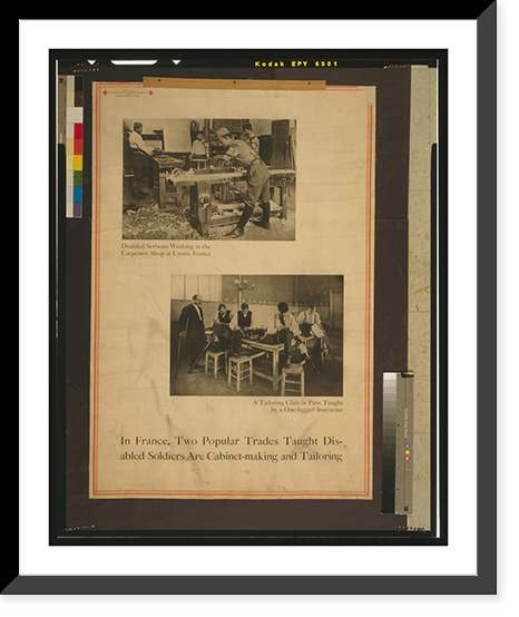 Black & White Photo - In France, two popular trades taught disabled