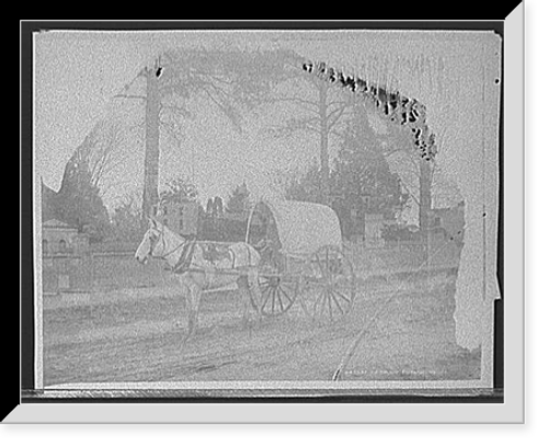 Historic Framed Print, [A Virginia vegetable cart] - 2,  17-7/8" x 21-7/8"