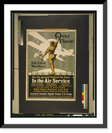 Over there! Skilled workers On the ground behind the lines - In the Air Service.Louis Fancher. - 2, Vintage Wall Art