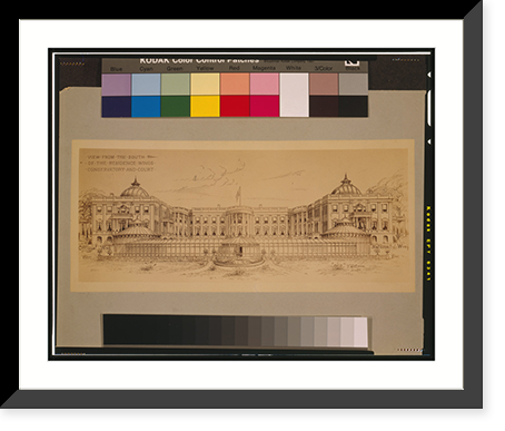 Alterations to the Executive Mansion, for Mrs. Benjamin Harrison, Pennsylvania Avenue, N.W., Washington, D.C. View from the south, conservatory and court.F.D. Owen, Archt. - 2 Heritage Wall Art P