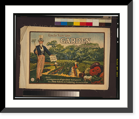 Vintage Landscape - Washington DC - Uncle Sam says