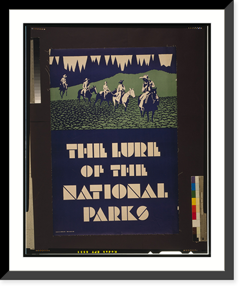 Historic Framed Print, The lure of the national parks.Dorothy Waugh.,  17-7/8" x 21-7/8"