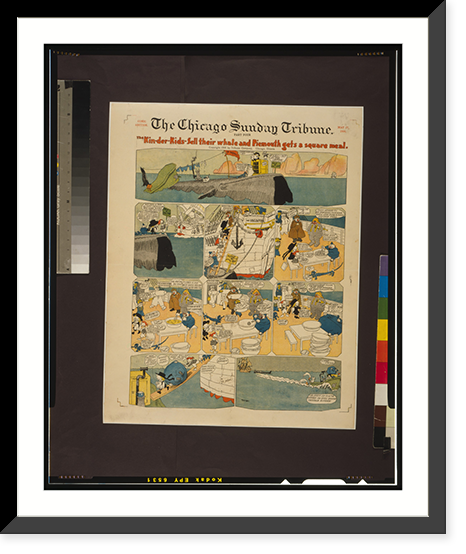 The Kin-der-Kids. The Kin-der-Kids sell their whale and Piemouth gets a square meal, Antique Print